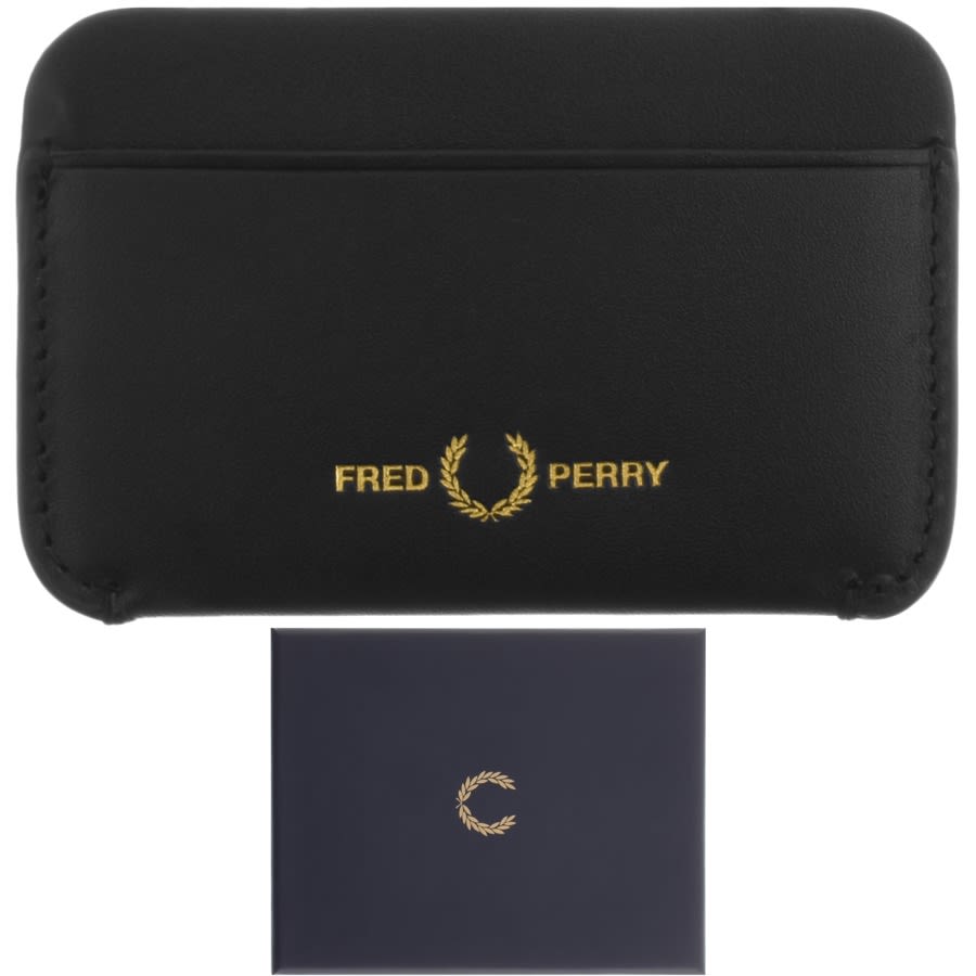 Alternative Image for ProductFred Perry Leather Card Holder Black1
